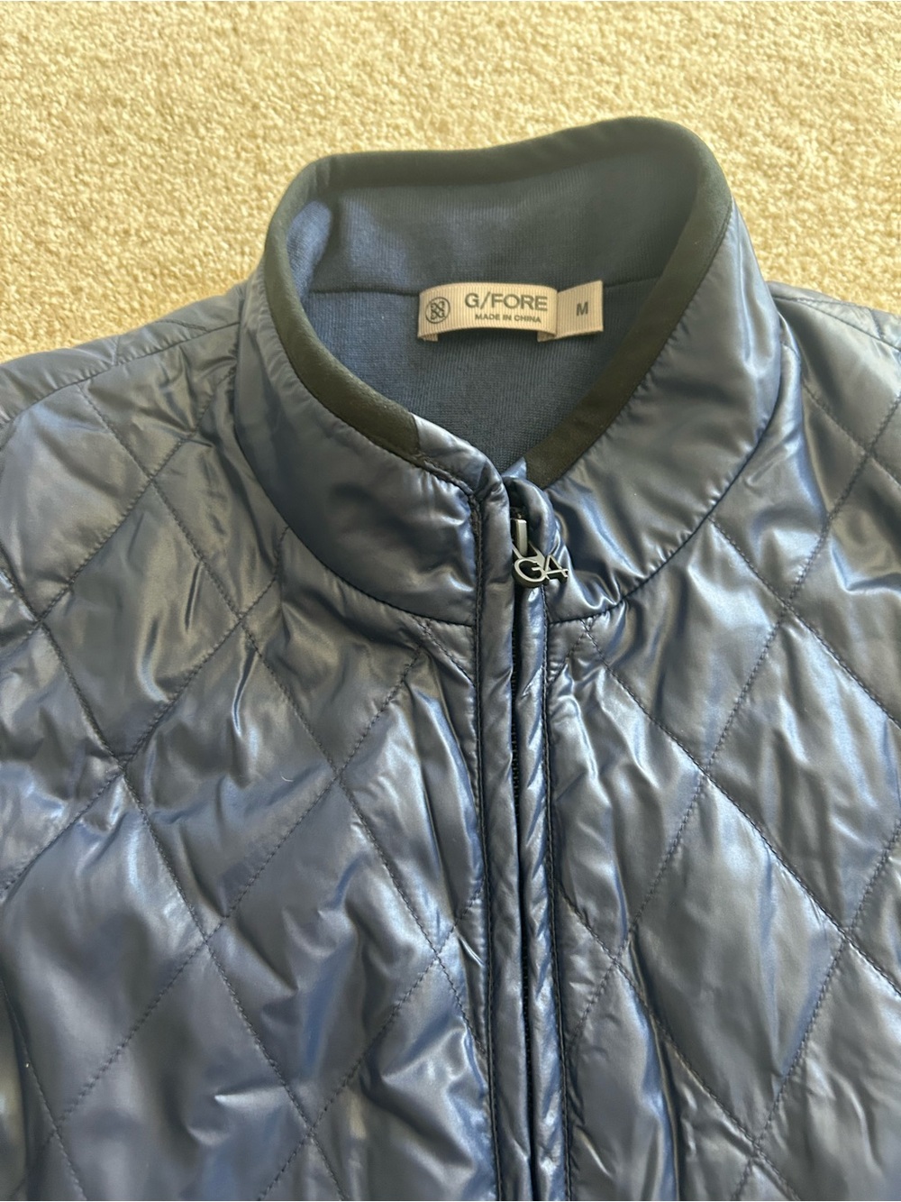 G/FORE Men's Quilted Navy Puffer Jacket